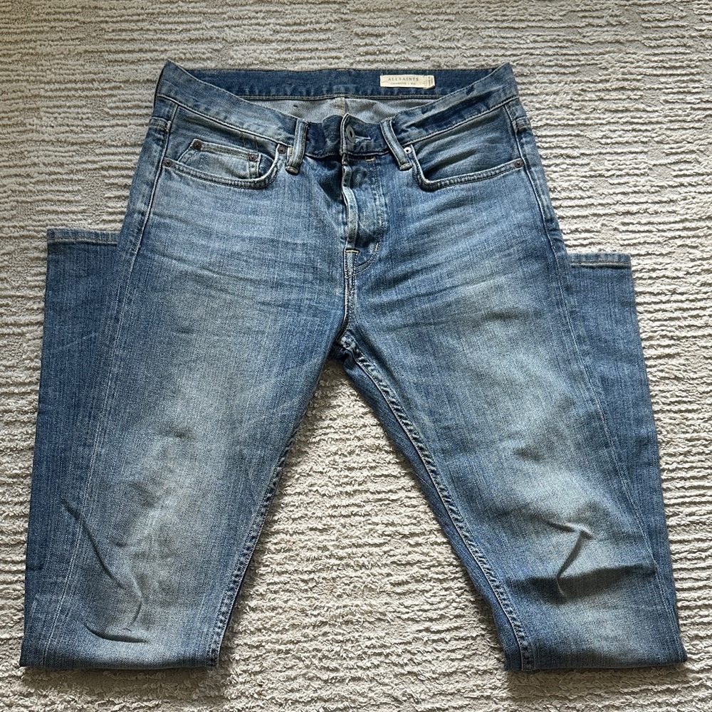 All Saints Light Blue Slim Jeans
